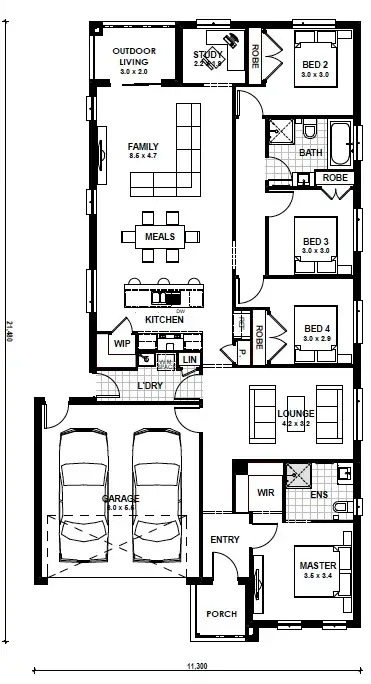 Floorplan of Homely house listing, Lot 2849 Monocot Avenue, Clyde North VIC 3978