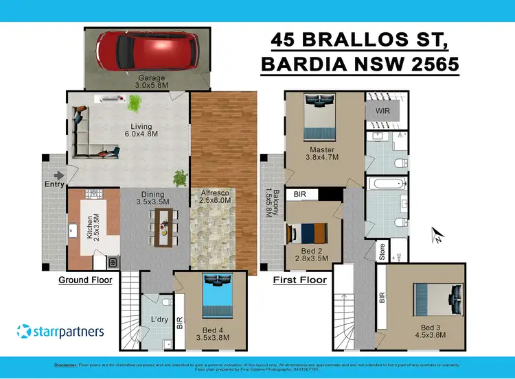 Floorplan of Homely house listing, 45 Brallos Street, Bardia NSW 2565