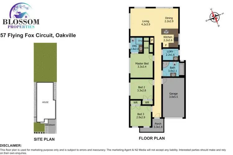 Floorplan of Homely house listing, 57 Flying Fox Circuit, Oakville NSW 2765