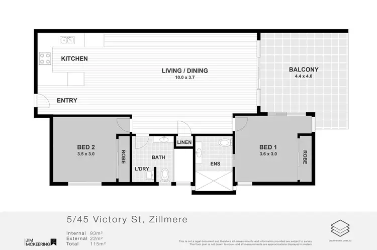 Floorplan of Homely townhouse listing, 5/45 Victory Street, Zillmere QLD 4034