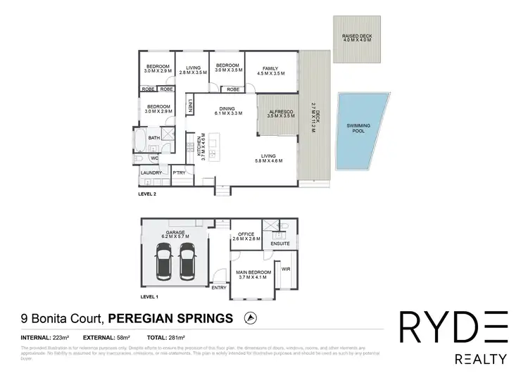 Floorplan of Homely house listing, 9 BONITA COURT, Peregian Springs QLD 4573