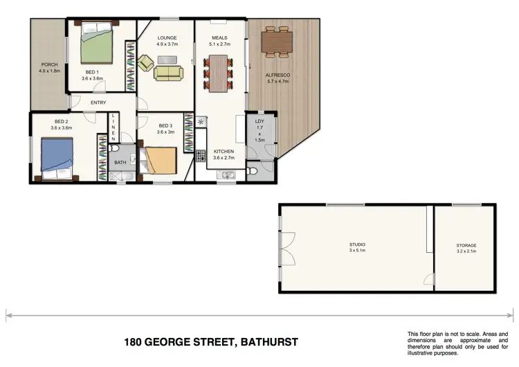 Floorplan of Homely house listing, 180 GEORGE STREET, Bathurst NSW 2795