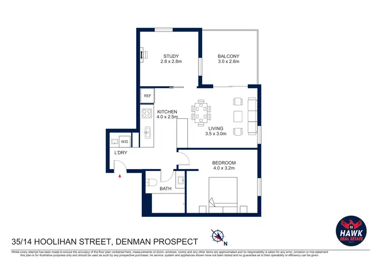 Floorplan of Homely apartment listing, 35/14 Hoolihan Street, Denman Prospect ACT 2611