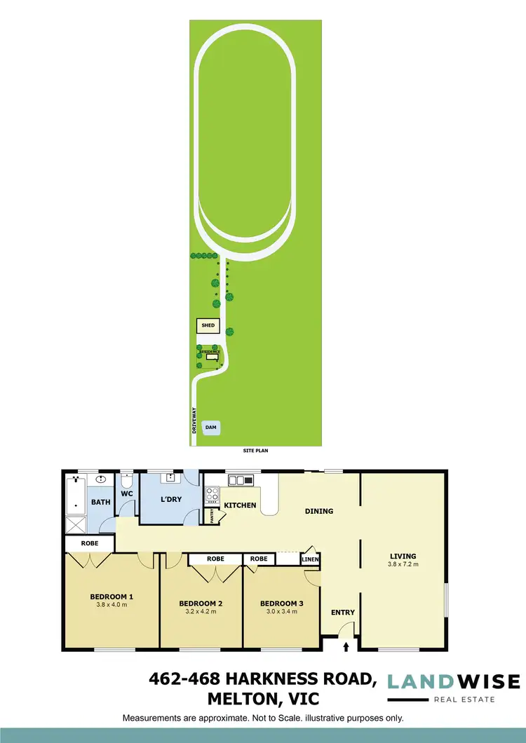 Floorplan of Homely land listing, 462-484 Harkness Road, Melton West VIC 3337