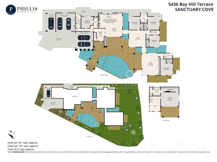 Floorplan of Homely house listing, 5436 Bay Hill Terrace, Sanctuary Cove QLD 4212