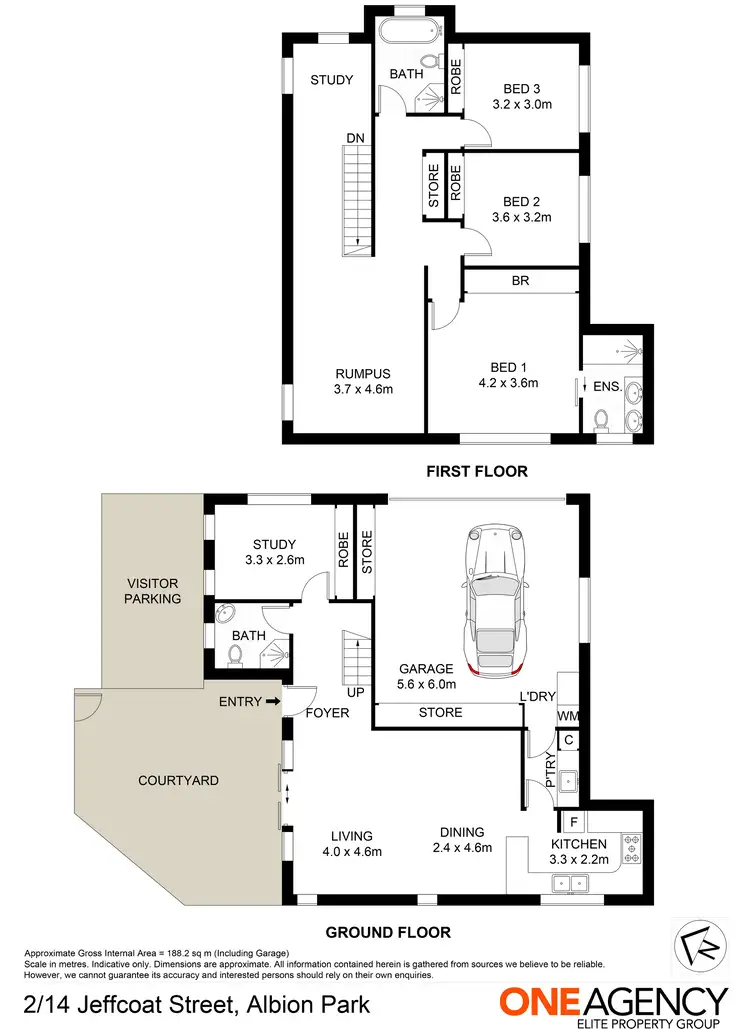 Floorplan of Homely townhouse listing, 2/14 Jeffcoat Street, Albion Park NSW 2527