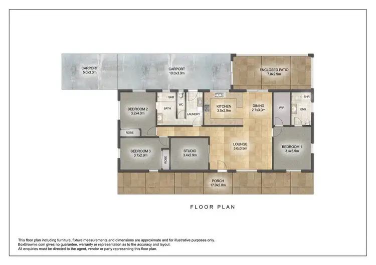 Floorplan of Homely rural property listing, 10 Panoramic Drive, Atherton QLD 4883