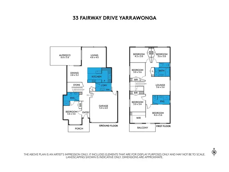Floorplan of Homely house listing, 33 Fairway Drive, Yarrawonga VIC 3730