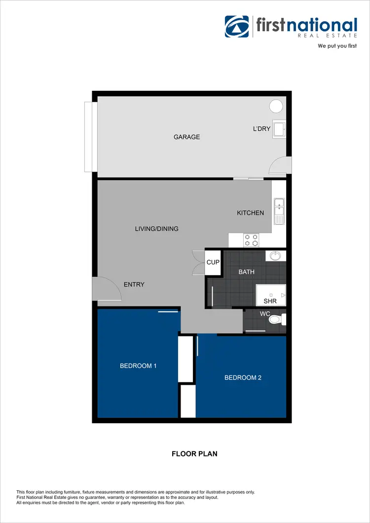 Floorplan of Homely semi-detached listing, 1/13 Armstrong Street, Atherton QLD 4883