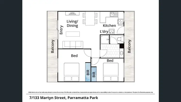 Floorplan of Homely unit listing, 7/133 Martyn Street, Parramatta Park QLD 4870