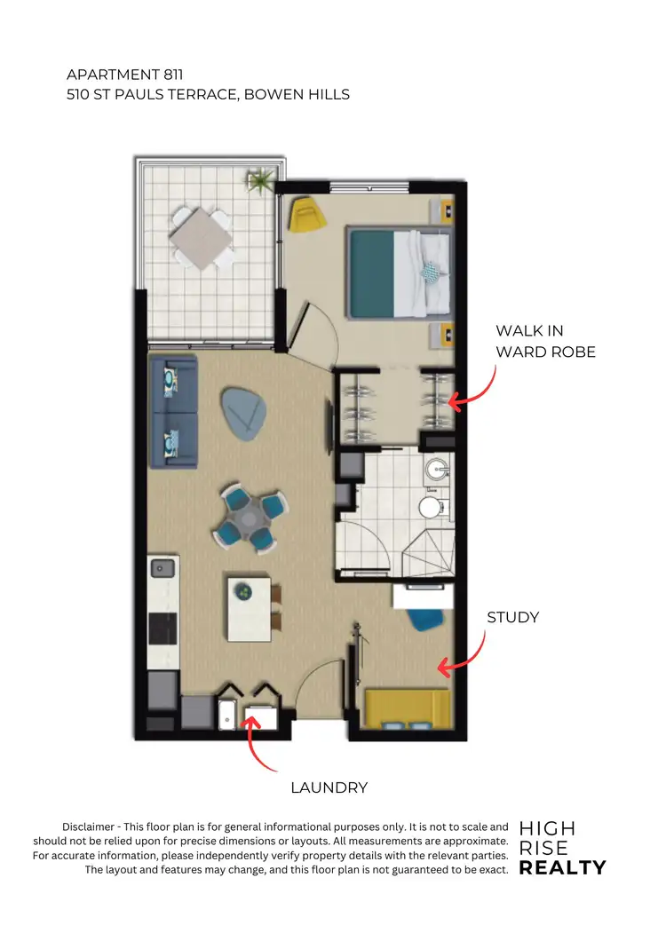 Floorplan of Homely apartment listing, 811/510 Saint Pauls Terrace, Bowen Hills QLD 4006