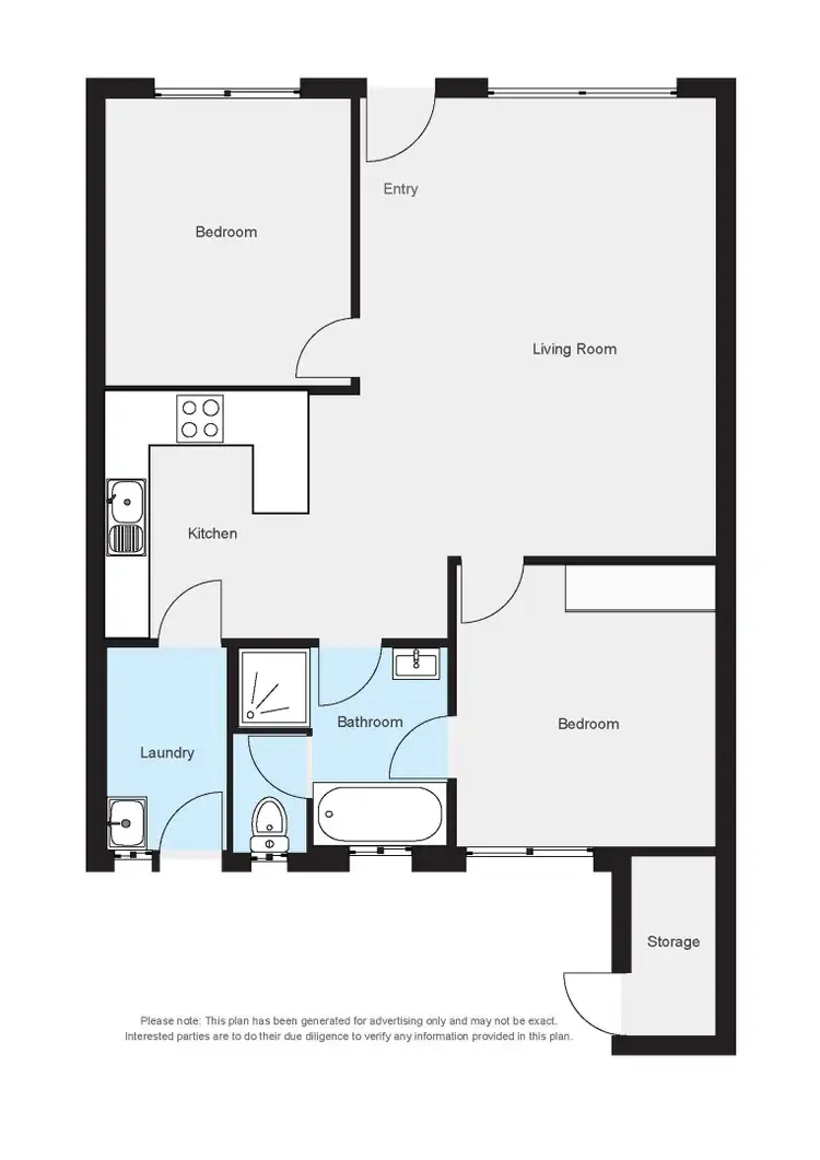 Floorplan of Homely unit listing, 9/607 Prune Street, Lavington NSW 2641