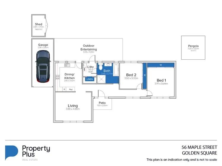 Floorplan of Homely house listing, 56 Maple Street, Golden Square VIC 3555