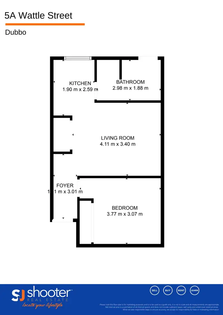 Floorplan of Homely unit listing, 5A Wattle Street, Dubbo NSW 2830