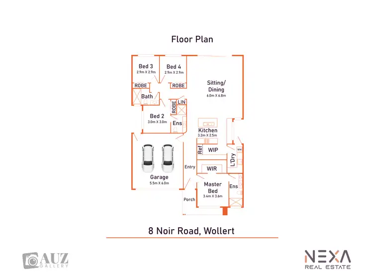 Floorplan of Homely house listing, 8 Noir Road, Wollert VIC 3750