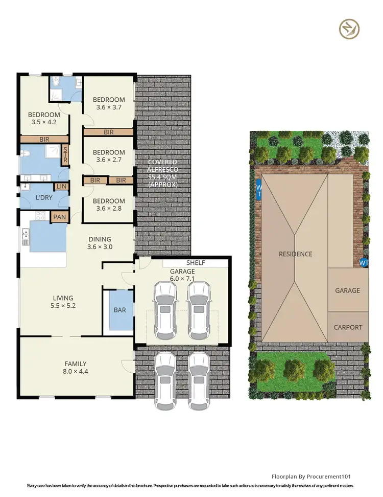 Floorplan of Homely house listing, 22 Bellbrook Drive, Dandenong North VIC 3175