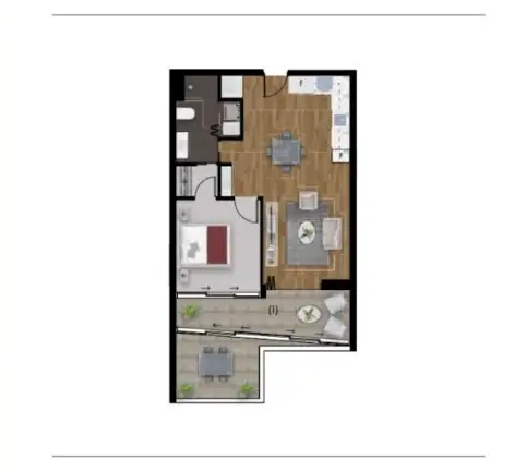 Floorplan of Homely apartment listing, 1507/275 Wickham Street, Fortitude Valley QLD 4006