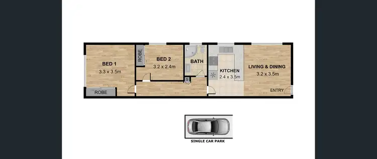 Floorplan of Homely apartment listing, 1/21 St Georges Pde, Hurstville NSW 2220
