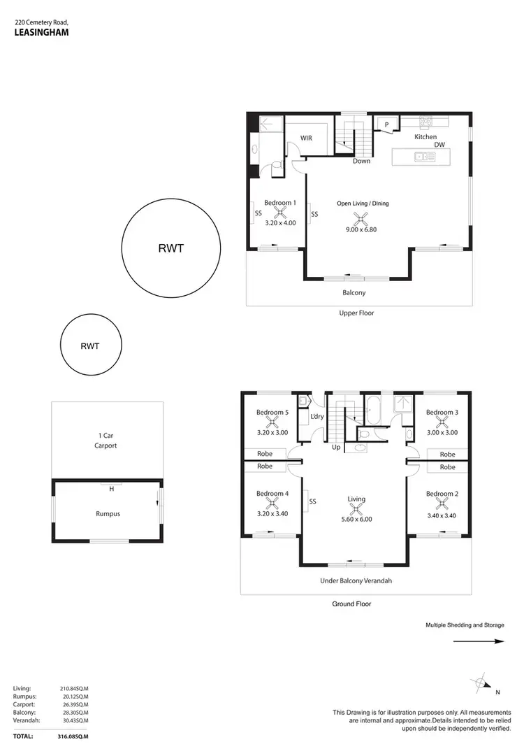 Floorplan of Homely house listing, 220 Cemetery Road, Leasingham SA 5452