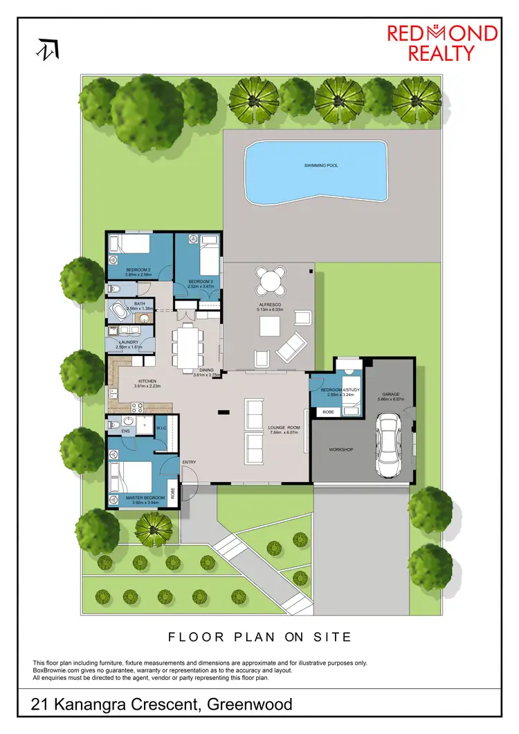 Floorplan of Homely house listing, 21 Kanangra Crescent, Greenwood WA 6024