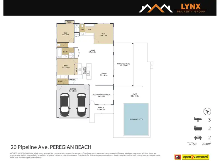 Floorplan of Homely house listing, 20 Pipeline Avenue, Peregian Beach QLD 4573