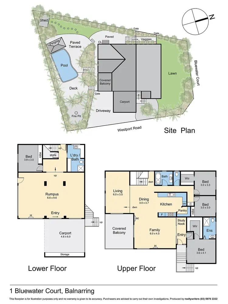 Floorplan of Homely house listing, 1 Bluewater Court, Balnarring VIC 3926