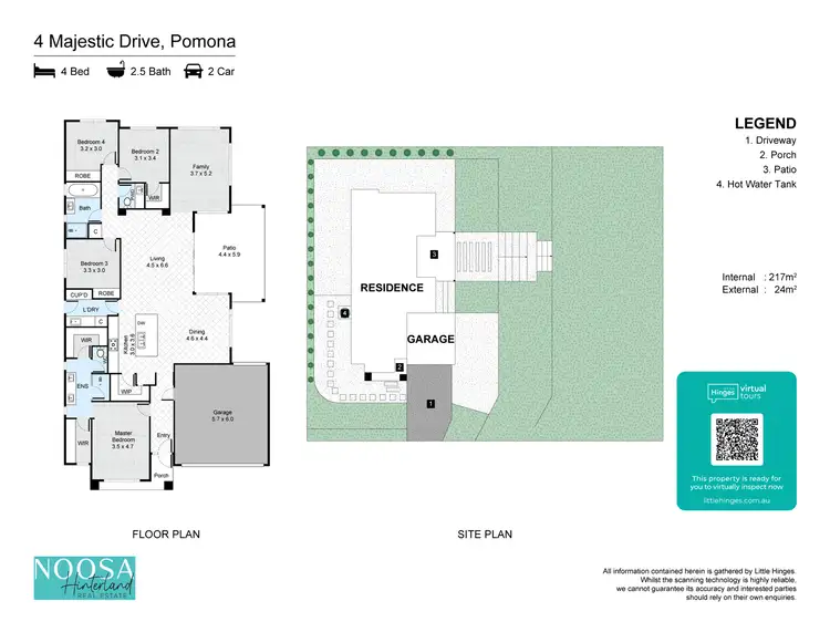 Floorplan of Homely house listing, 4 Majestic Drive, Pomona QLD 4568