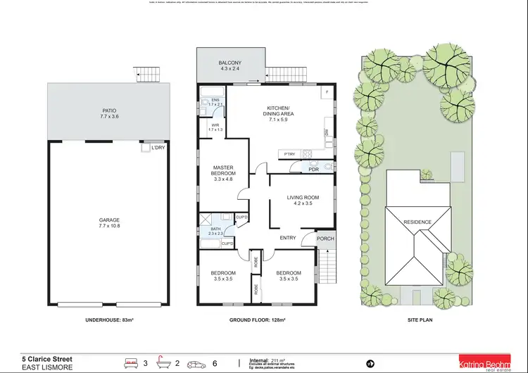 Floorplan of Homely house listing, 5 Clarice Street, East Lismore NSW 2480