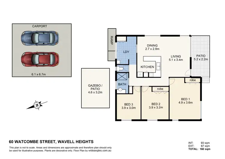 Floorplan of Homely house listing, 60 Watcombe Street, Wavell Heights QLD 4012
