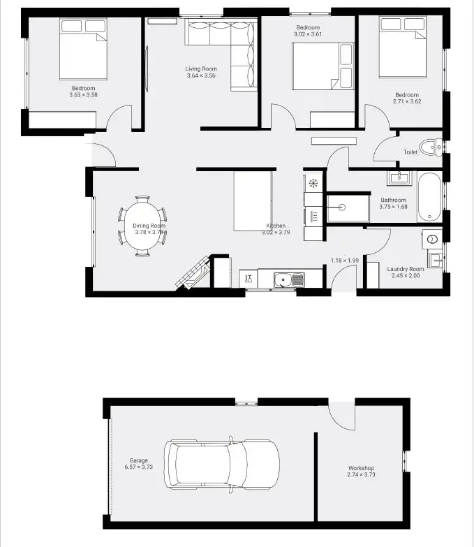 Floorplan of Homely house listing, 1 LIVINGSTON STREET, Mount Gambier SA 5290