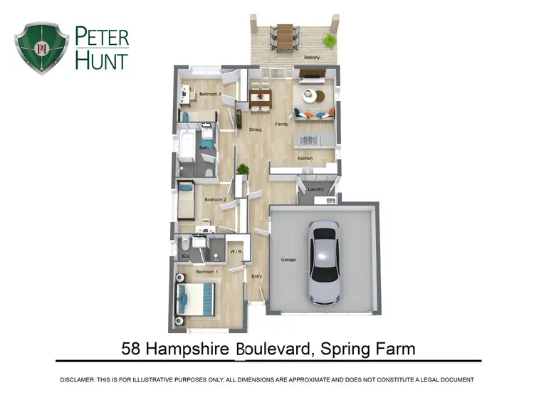 Floorplan of Homely house listing, 58 Hampshire Boulevard, Spring Farm NSW 2570