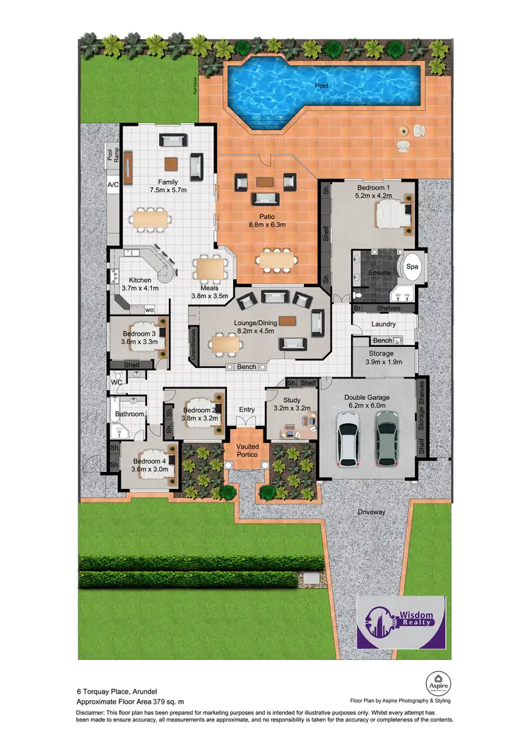 Floorplan of Homely house listing, 6 Torquay Place, Arundel QLD 4214