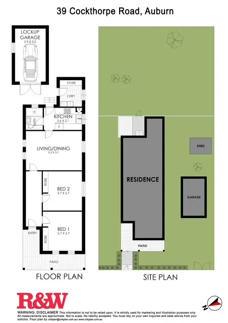 Floorplan of Homely house listing, 39 Cockthorpe Road, Auburn NSW 2144