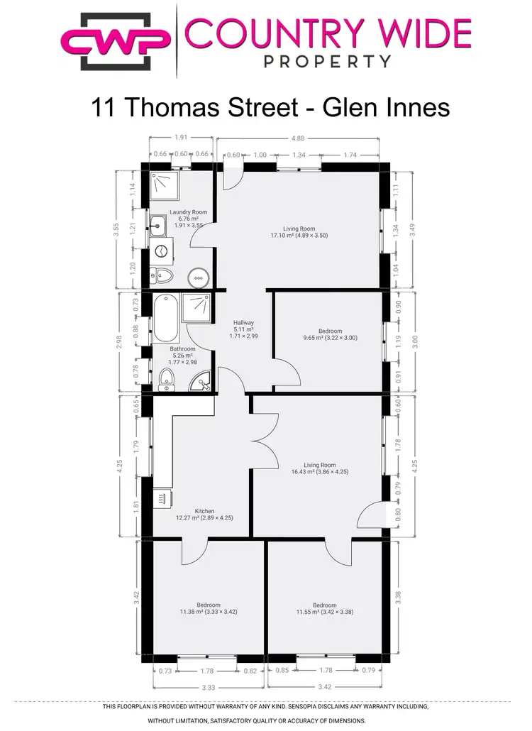 Floorplan of Homely house listing, 11 Thomas Street, Glen Innes NSW 2370