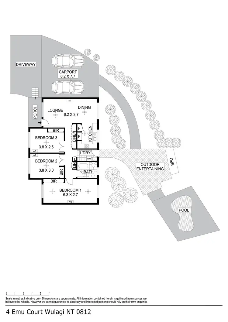 Floorplan of Homely house listing, 4 Emu Court, Wulagi NT 812
