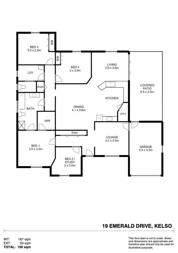 Floorplan of Homely house listing, 19 Emerald Drive, Kelso NSW 2795
