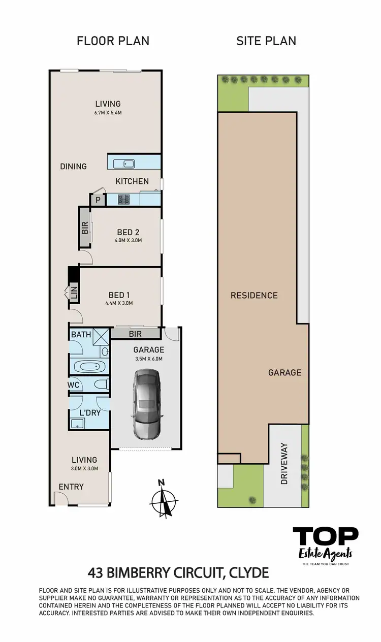 Floorplan of Homely house listing, 43 Bimberry Circuit, Clyde VIC 3978