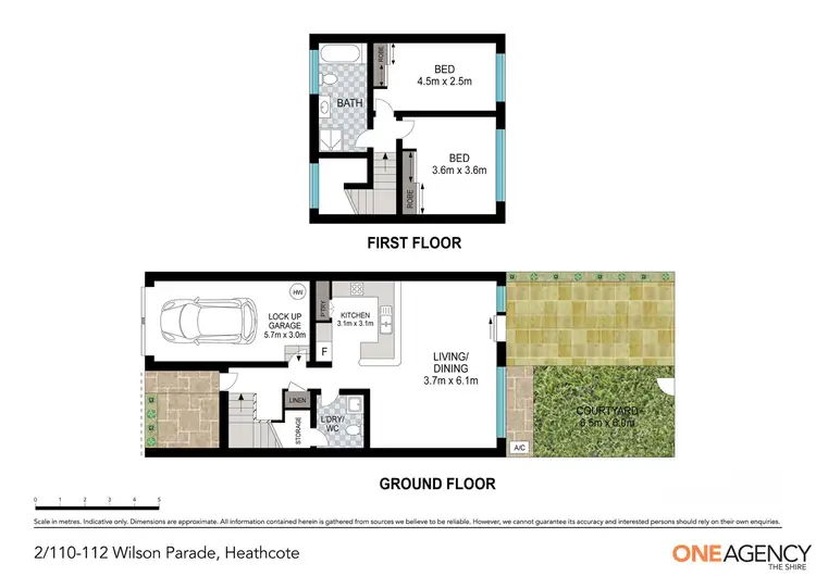 Floorplan of Homely townhouse listing, 2/110-112 Wilson Parade, Heathcote NSW 2233