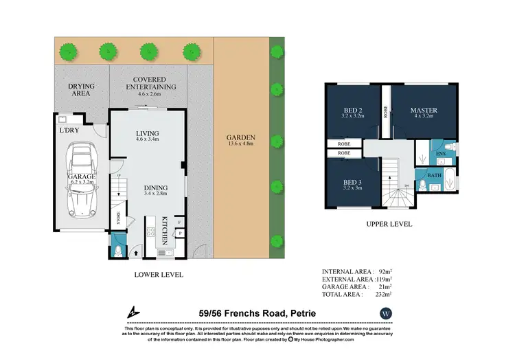 Floorplan of Homely townhouse listing, 59/56 Frenchs Road, Petrie QLD 4502