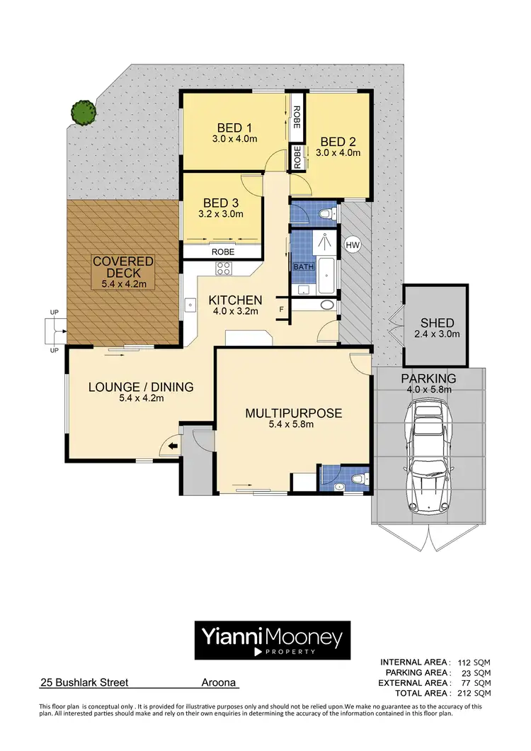 Floorplan of Homely house listing, 25 Bushlark Street, Aroona QLD 4551