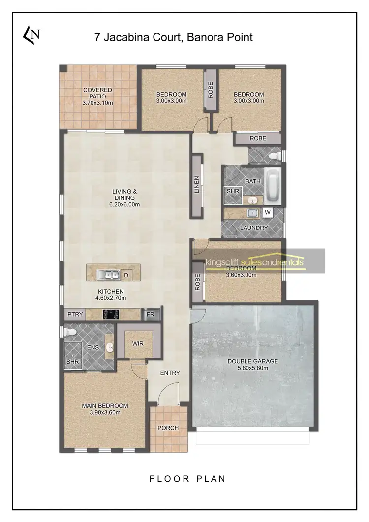 Floorplan of Homely house listing, 7 Jacabina Court, Banora Point NSW 2486