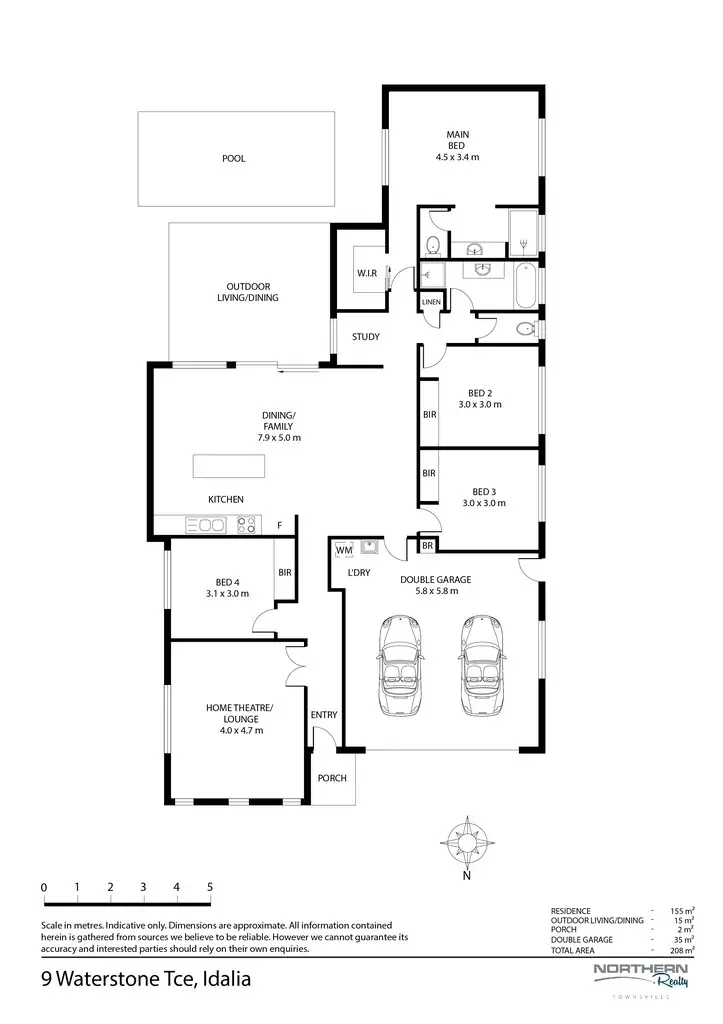 Floorplan of Homely house listing, 9 Waterstone Terrace, Idalia QLD 4811