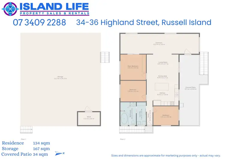 Floorplan of Homely house listing, 34-36 Highland street, Russell Island QLD 4184