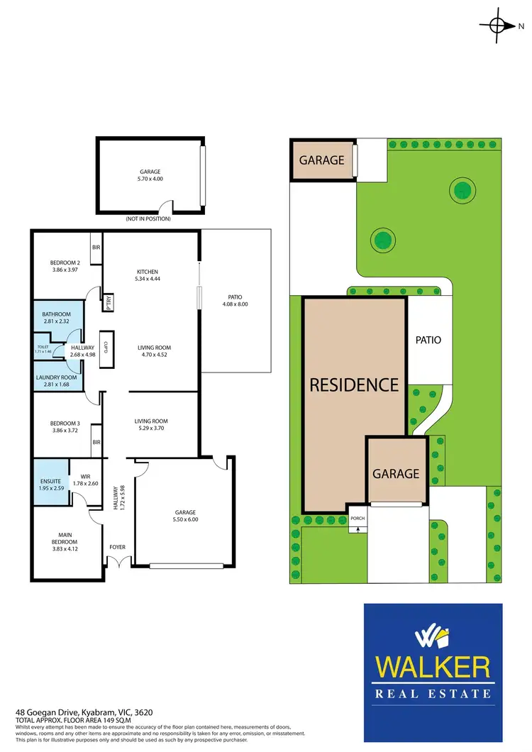Floorplan of Homely house listing, 48 Goegan Drive, Kyabram VIC 3620