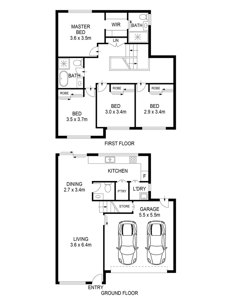 Floorplan of Homely house listing, 5/5-7 Craig Avenue, Moorebank NSW 2170