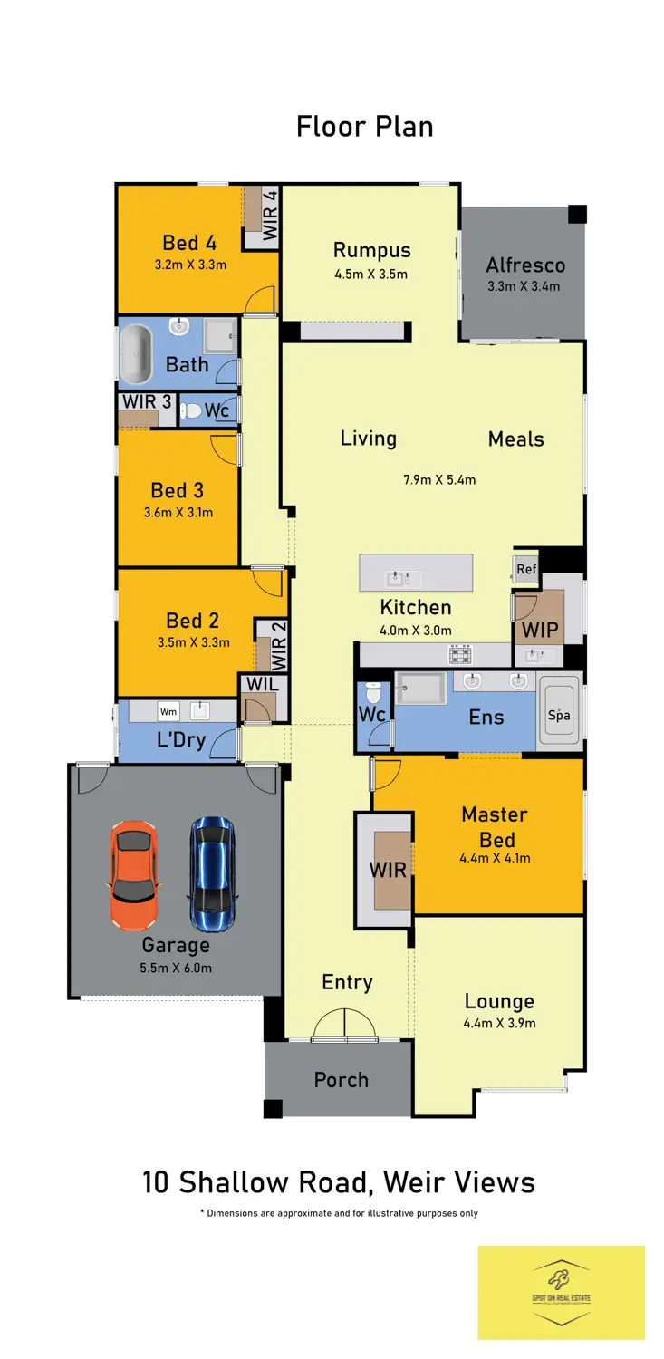 Floorplan of Homely house listing, 10 Shallow Road, Weir Views VIC 3338