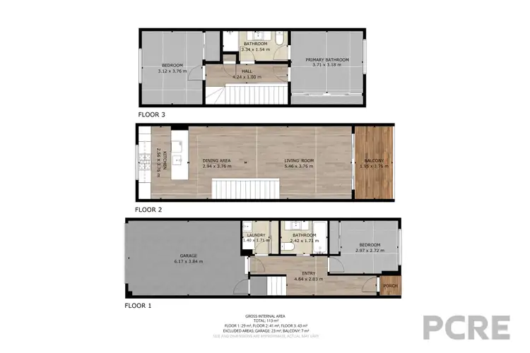 Floorplan of Homely townhouse listing, 18 Kiln Walk, Maidstone VIC 3012