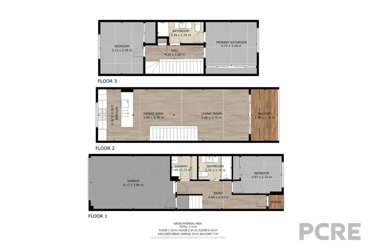 Floorplan of Homely townhouse listing, 18 Kiln Walk, Maidstone VIC 3012