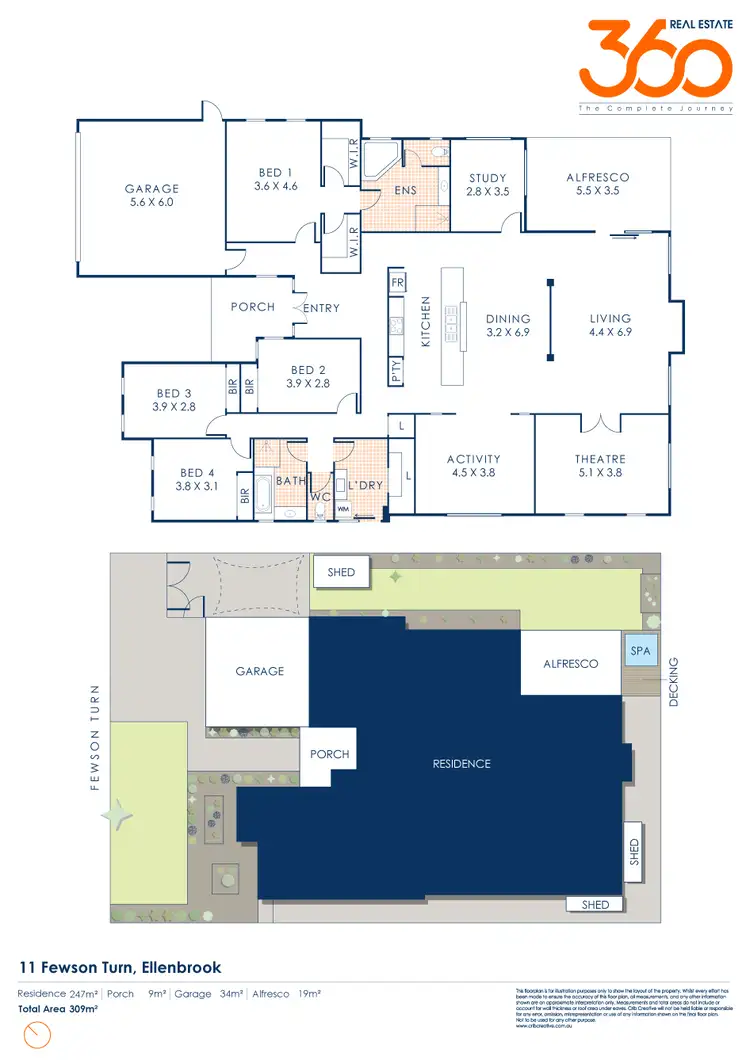 Floorplan of Homely house listing, 11 Fewson Turn, Ellenbrook WA 6069