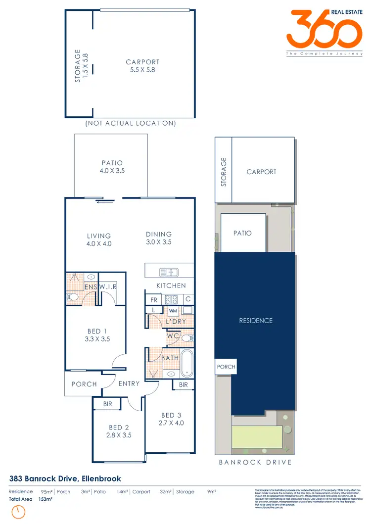 Floorplan of Homely house listing, 383 Banrock Drive, Ellenbrook WA 6069